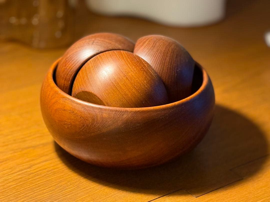 カイボイスン　チーク　ボウル　Kay Bojesen デンマーク ビンテージ