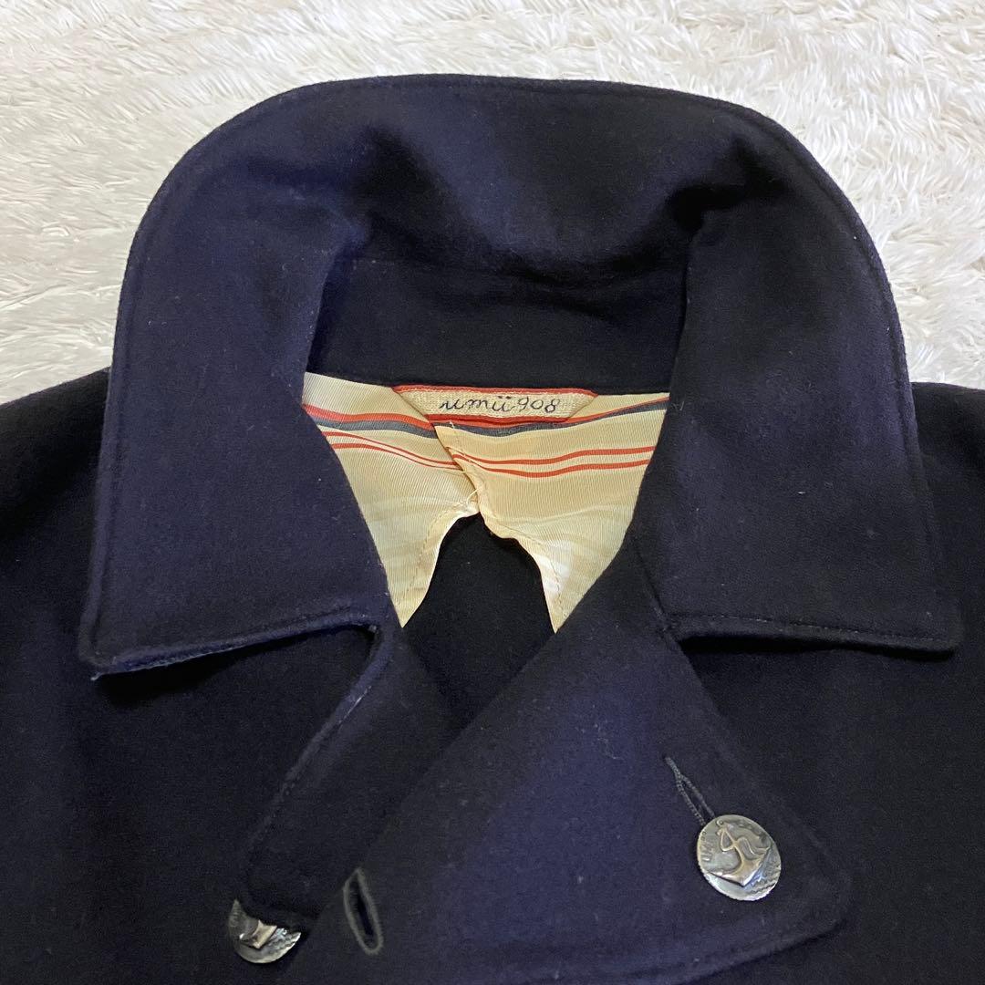 umii908 ピーコート ネイビー 銀ボタン 45R 45rpm 日本製