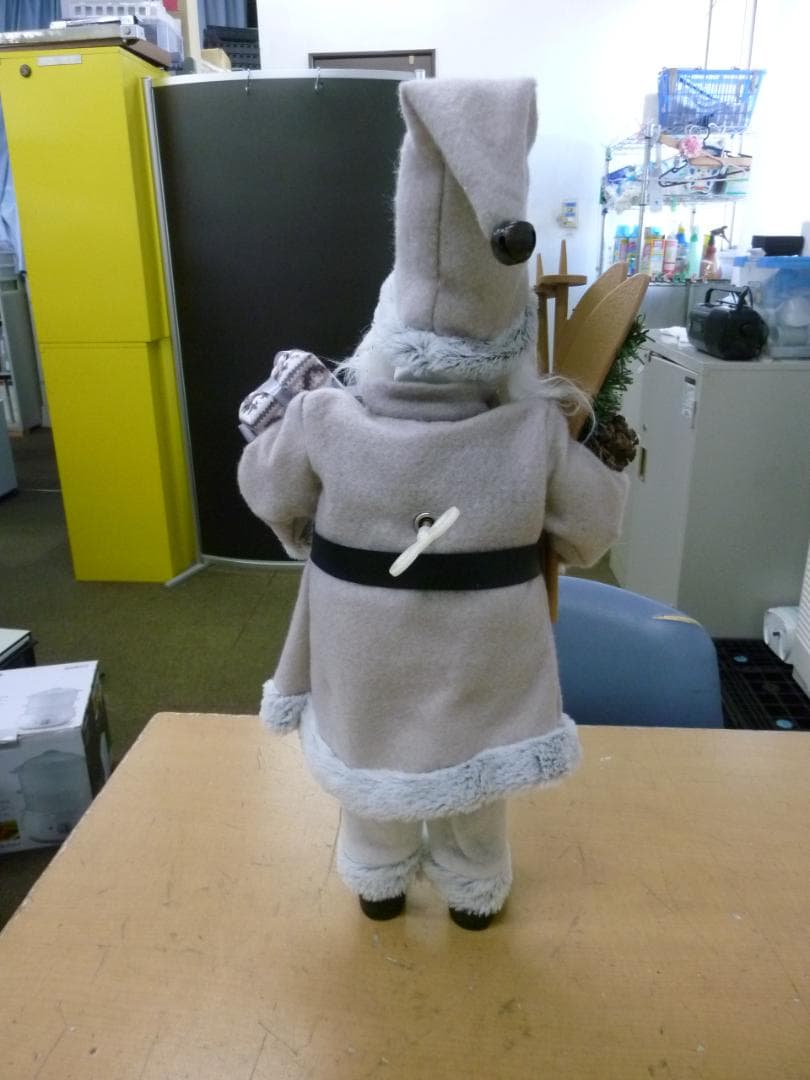 中古　サンタクロース ゼンマイ オルゴール人形　値引き不可