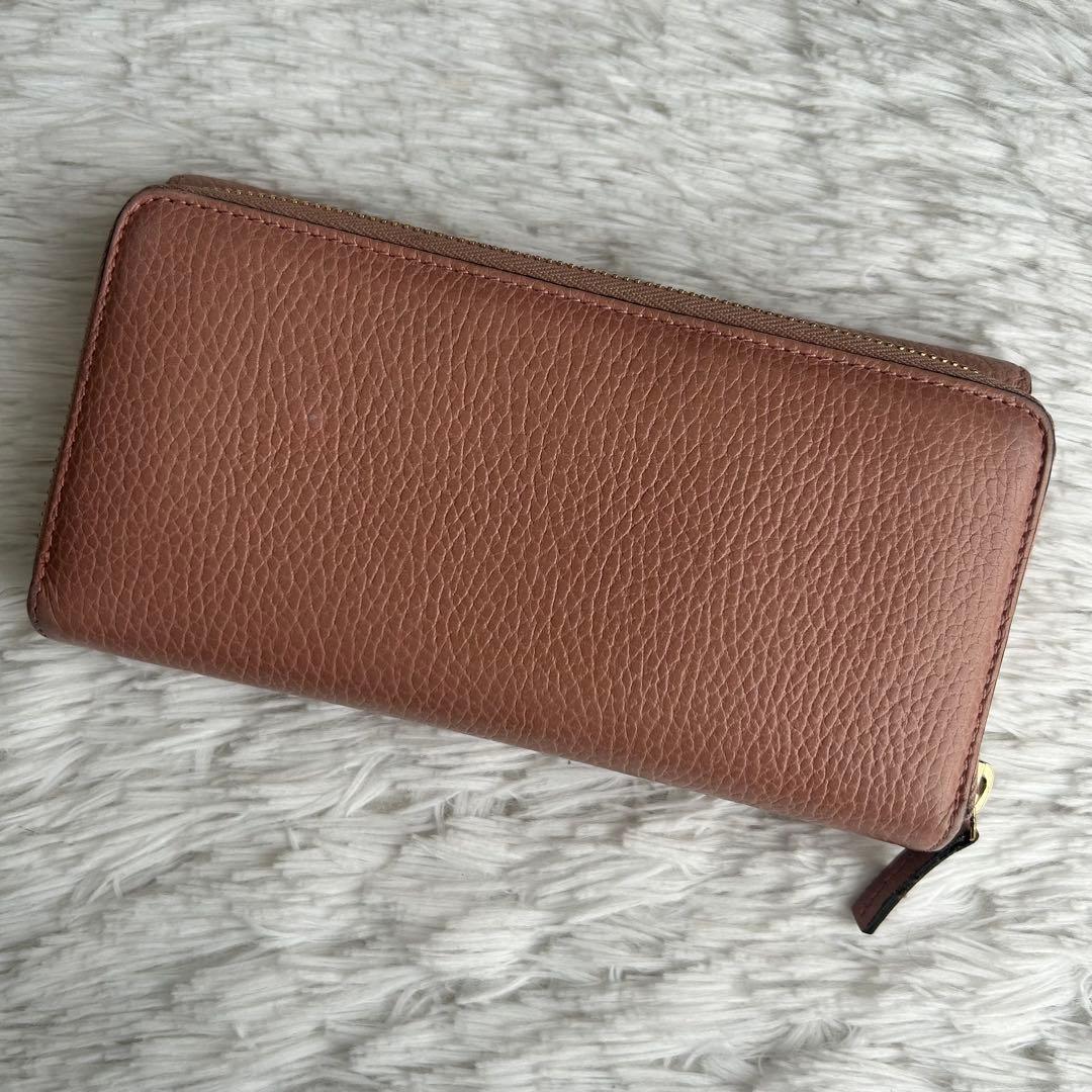 箱付き✨ GUCCI 長財布 コンチネンタルウォレット レザー ピンクベージュ
