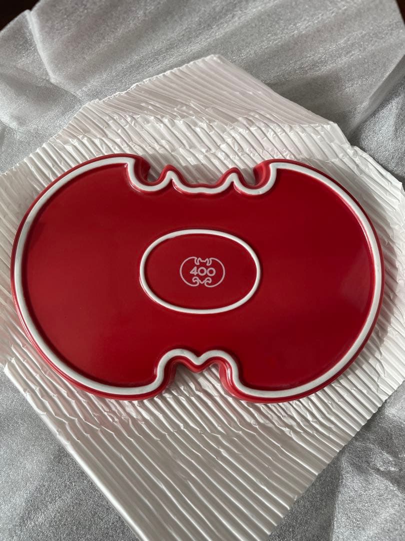 福砂屋 フクサヤ 皿 400周年 オリジナル波佐見焼紅白皿 (2枚一組)