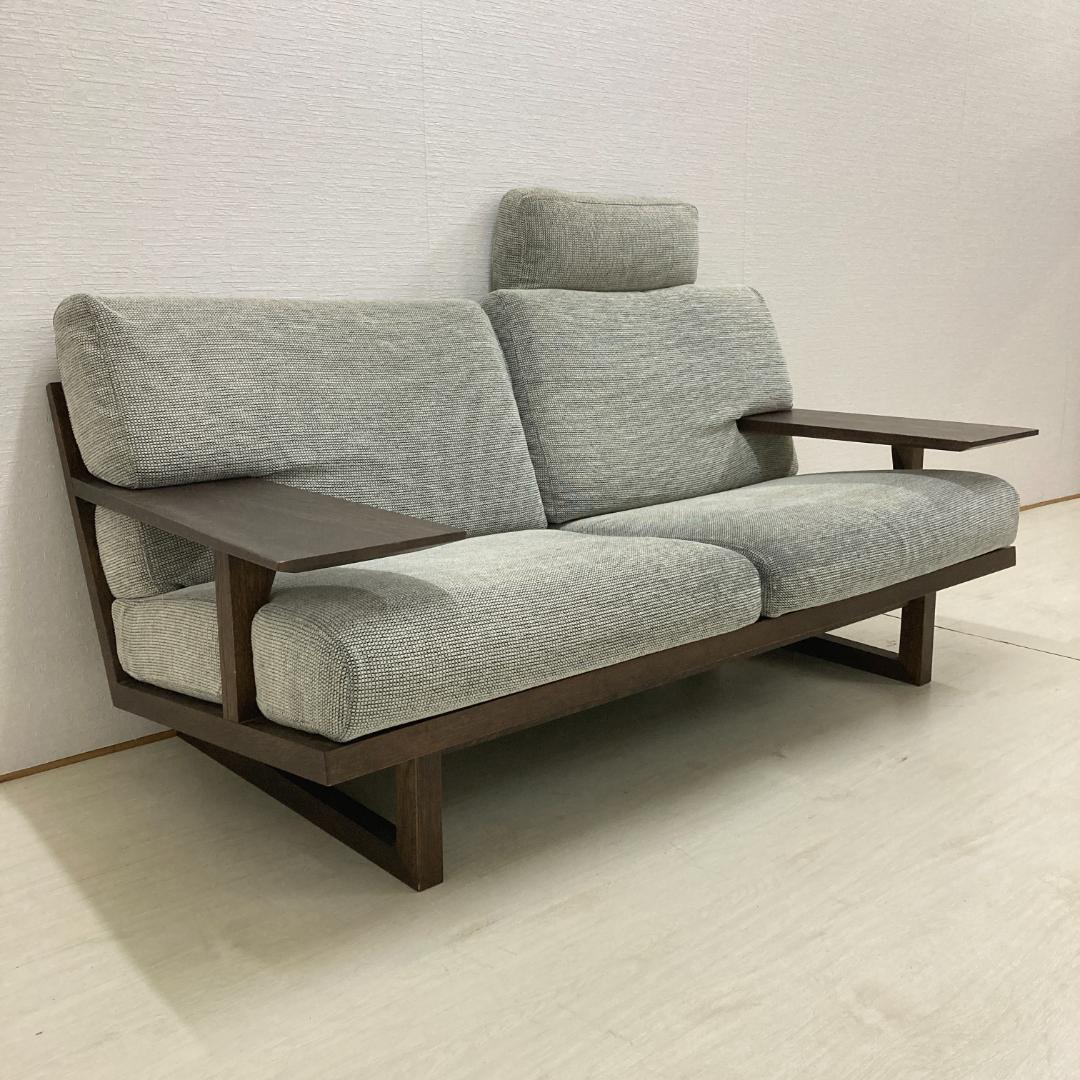 【カリモク】2人掛けソファ　WU47　無垢材　オーク材