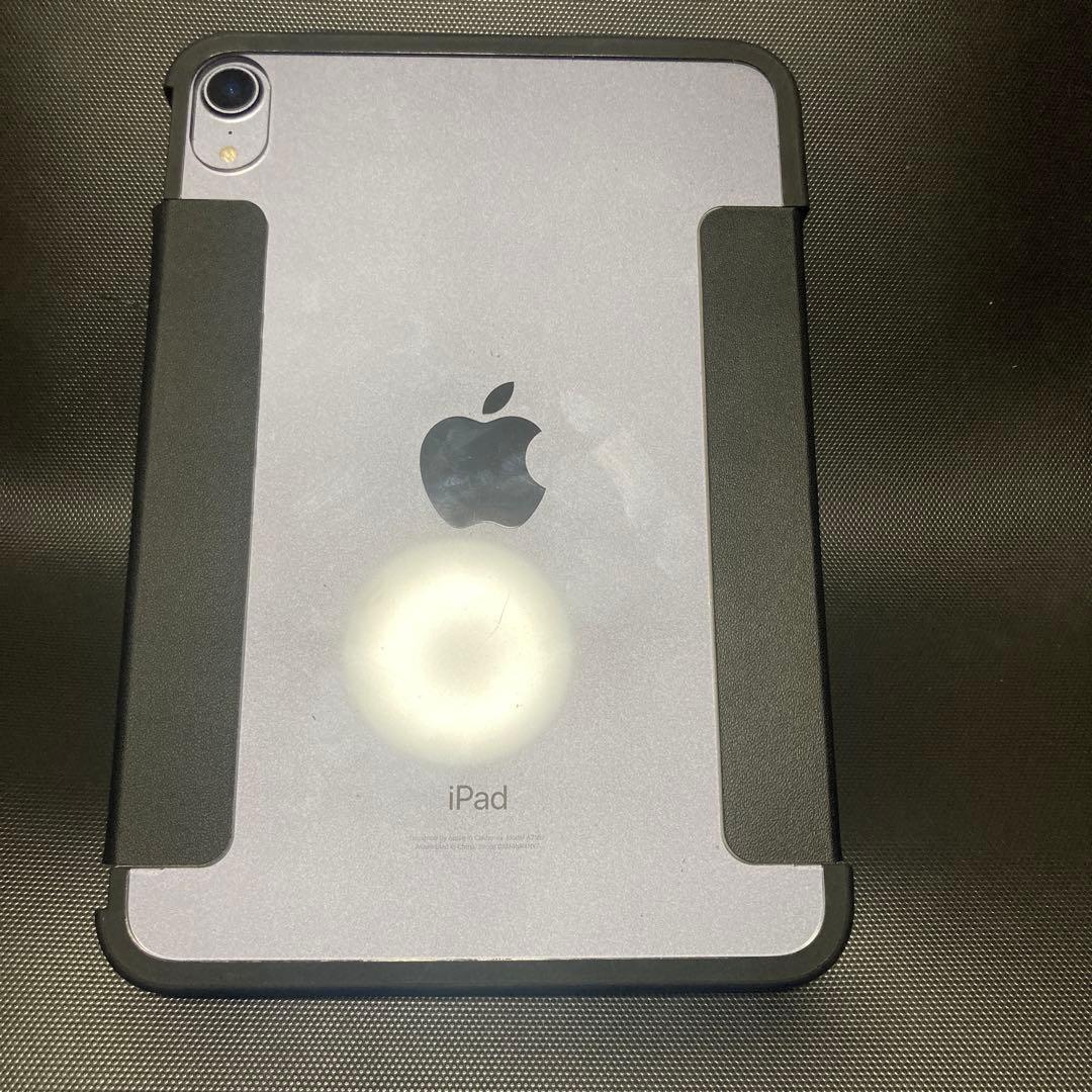 Apple iPad mini 6 本体 パープル 折りたたみカバー付き