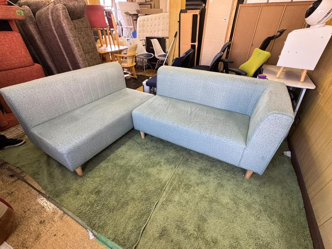 (4253W2)*ソファー セット　2人掛け　2個