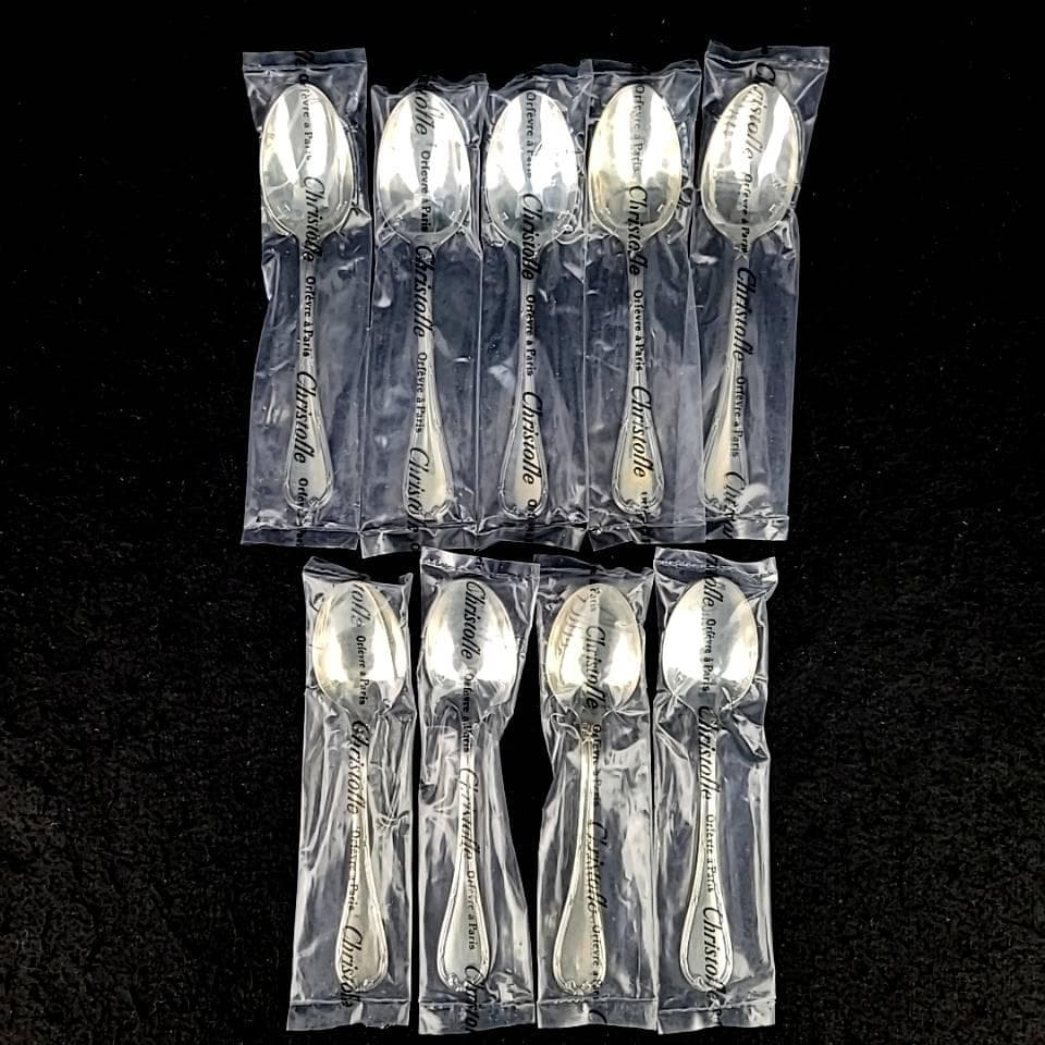 ◎未使用級◎クリストフル　リュバン　リボン　コーヒースプーン　9本