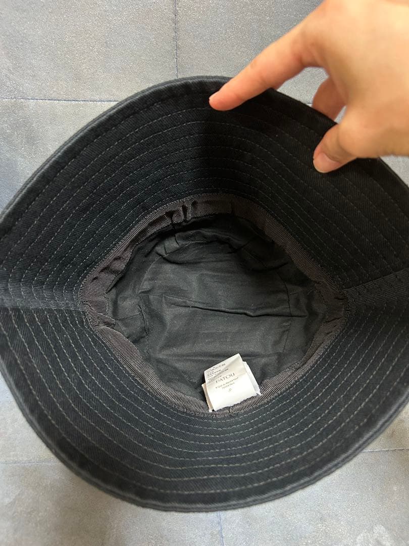 PATOU ブラック バケットハット正規品XS-Sサイズ