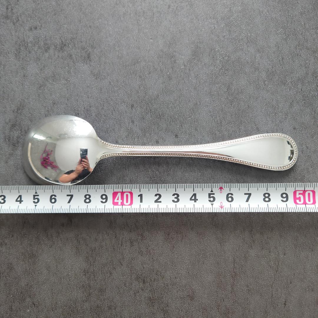 希少 美品 クリストフル パール コンソメスプーン 3点