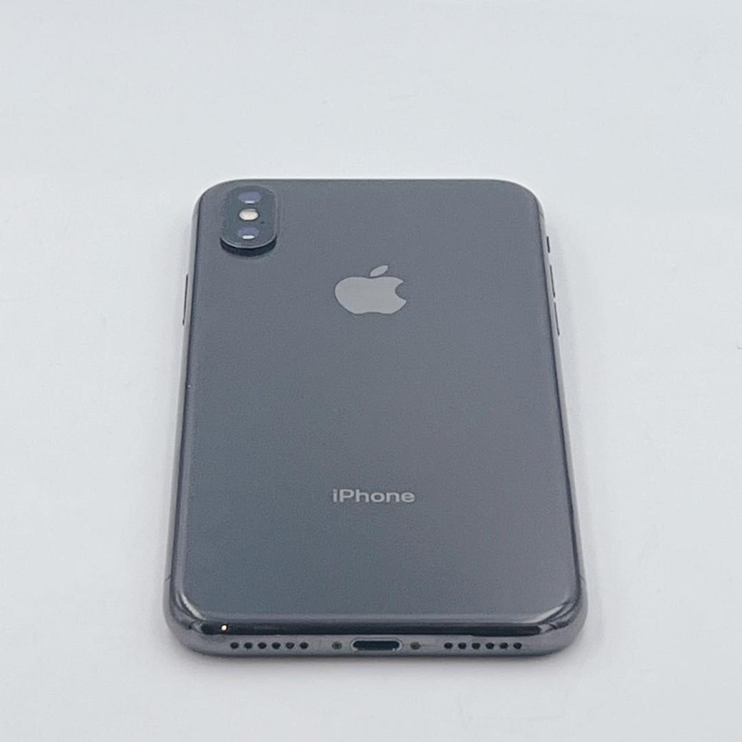【美品】Apple(アップル) iPhoneX 256G グレイ SIMフリー