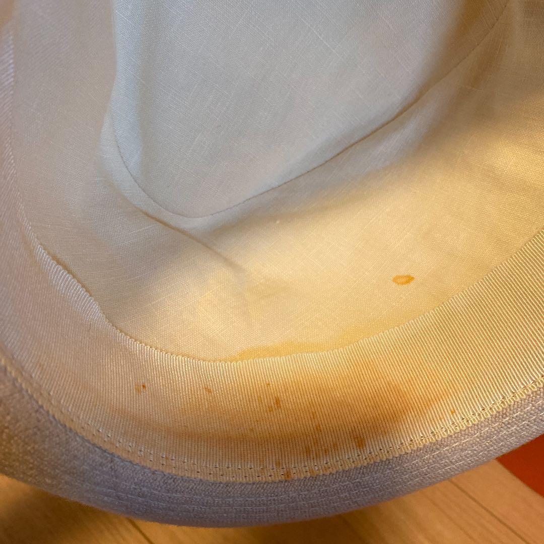 スパク⭐︎エルメス 帽子 ハット リネン&シルク 57