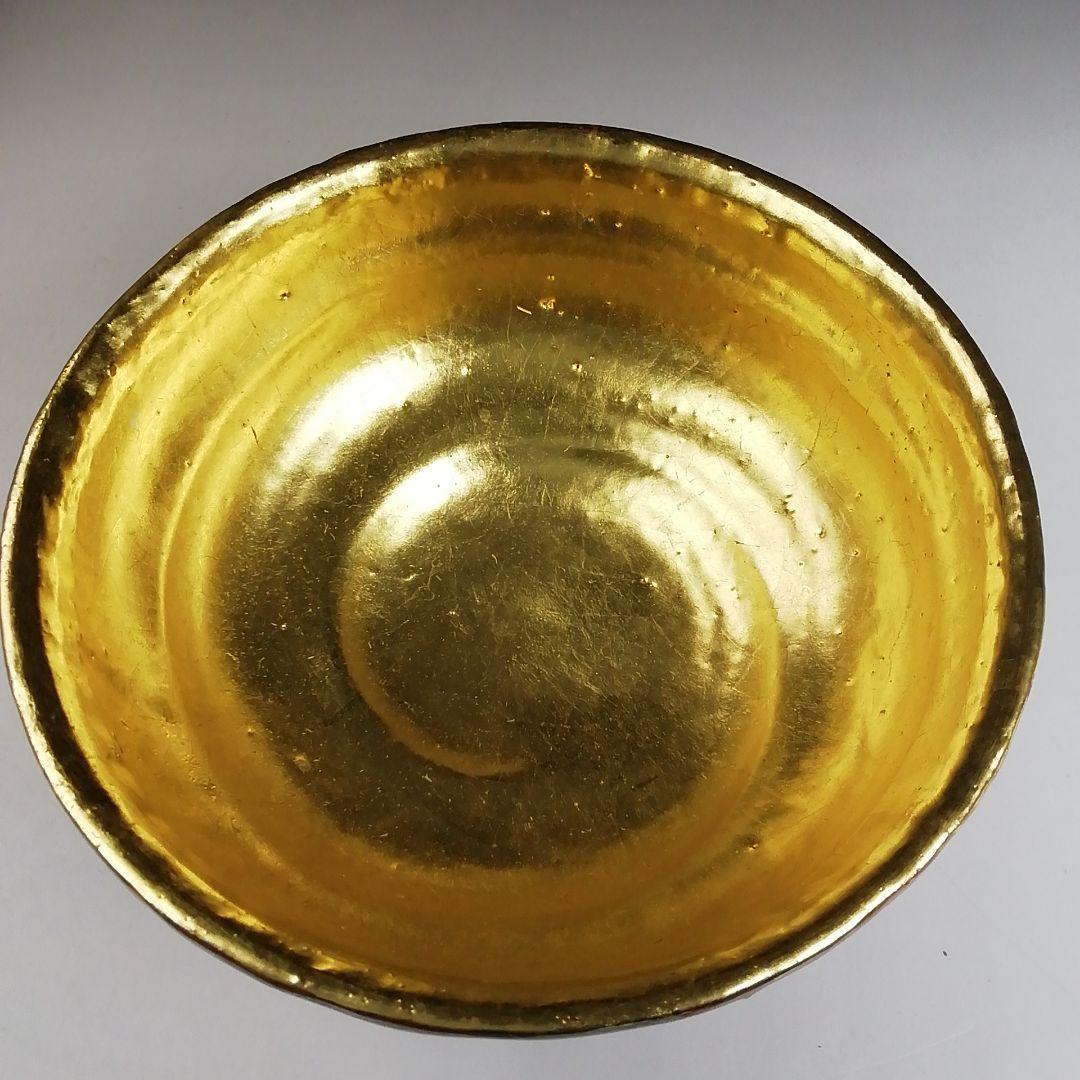 Ｔ８２２　嶋台茶碗　『金銀一双』『宗楽 造』　共箱　茶道具