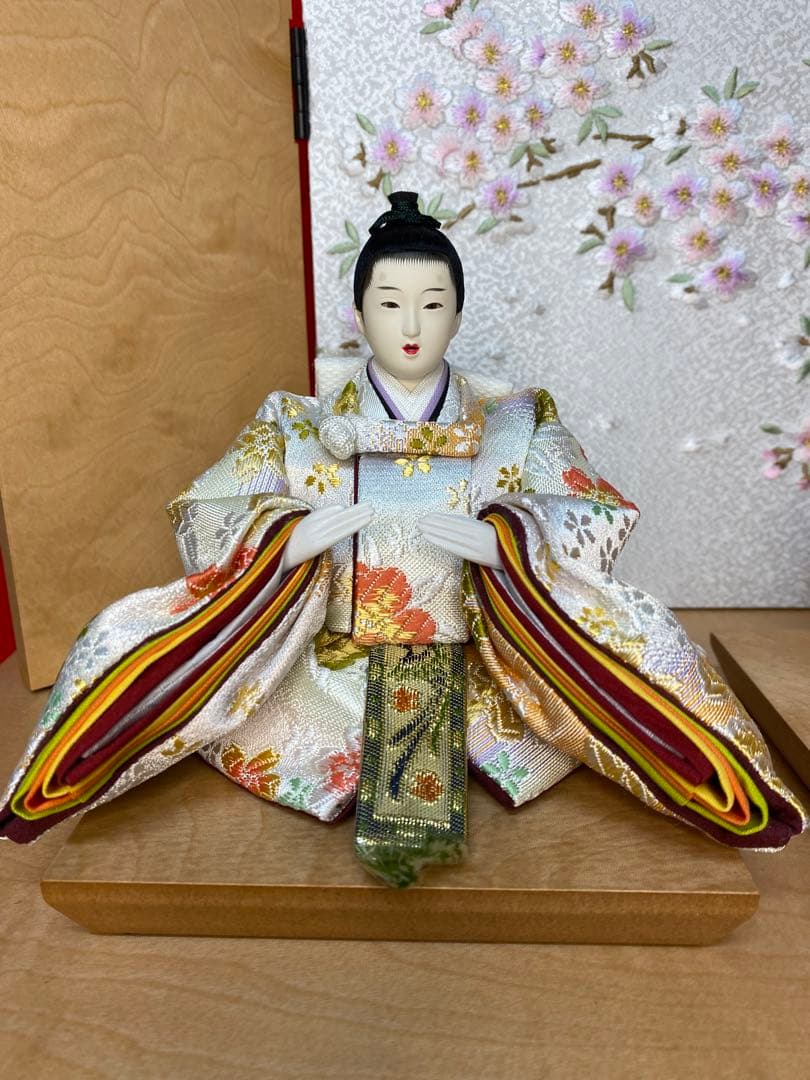 東京久月　雛人形　親王飾り収納セット・サイズ間口約４０×奥行約２５×高さ約３８㎝