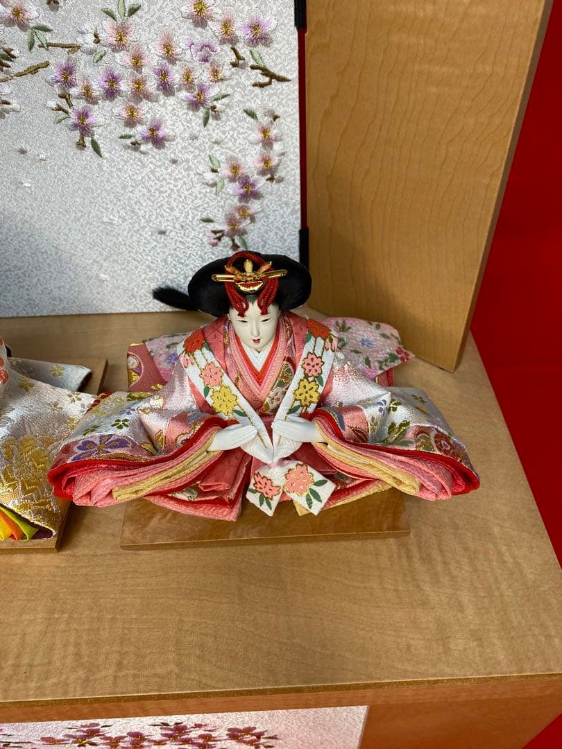 東京久月　雛人形　親王飾り収納セット・サイズ間口約４０×奥行約２５×高さ約３８㎝