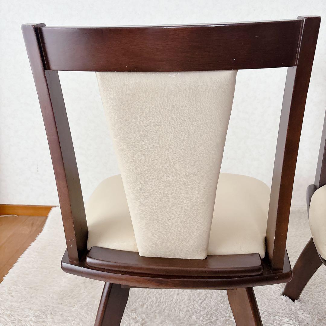 2脚セット】ニトリ ダイニングチェア 回転式 リック