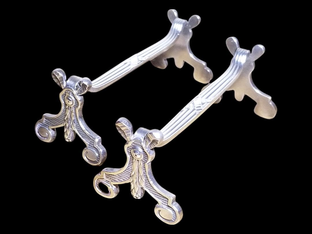 ⭐廃番品⭐クリストフル リュバン ナイフレスト 2本 リボン 箸置き シルバー