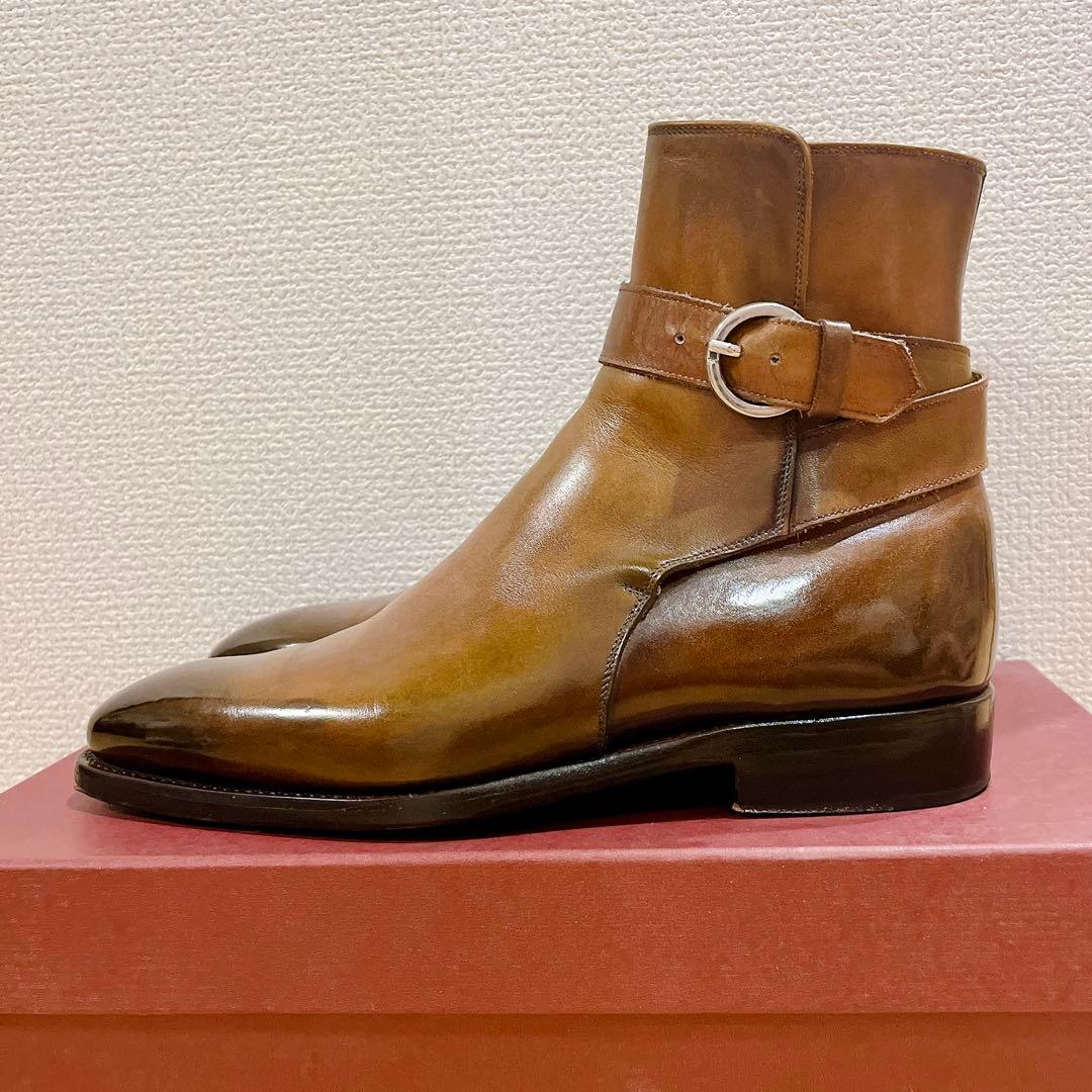 ナポリターノラケーレ ジョッパーブーツ ハンドソーン パティーヌ 5.5