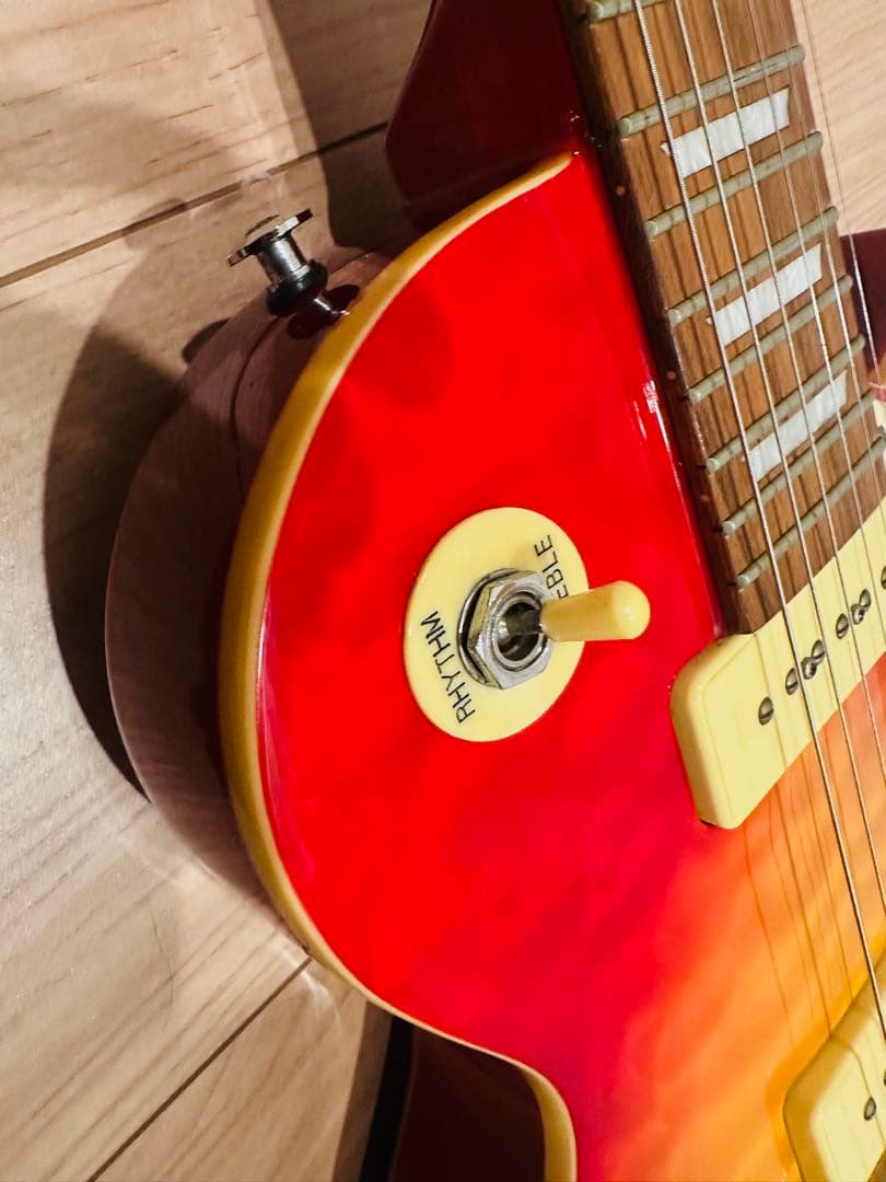 ギター PLAYTECH LP-500 PREMIUM Quilt Top P-90