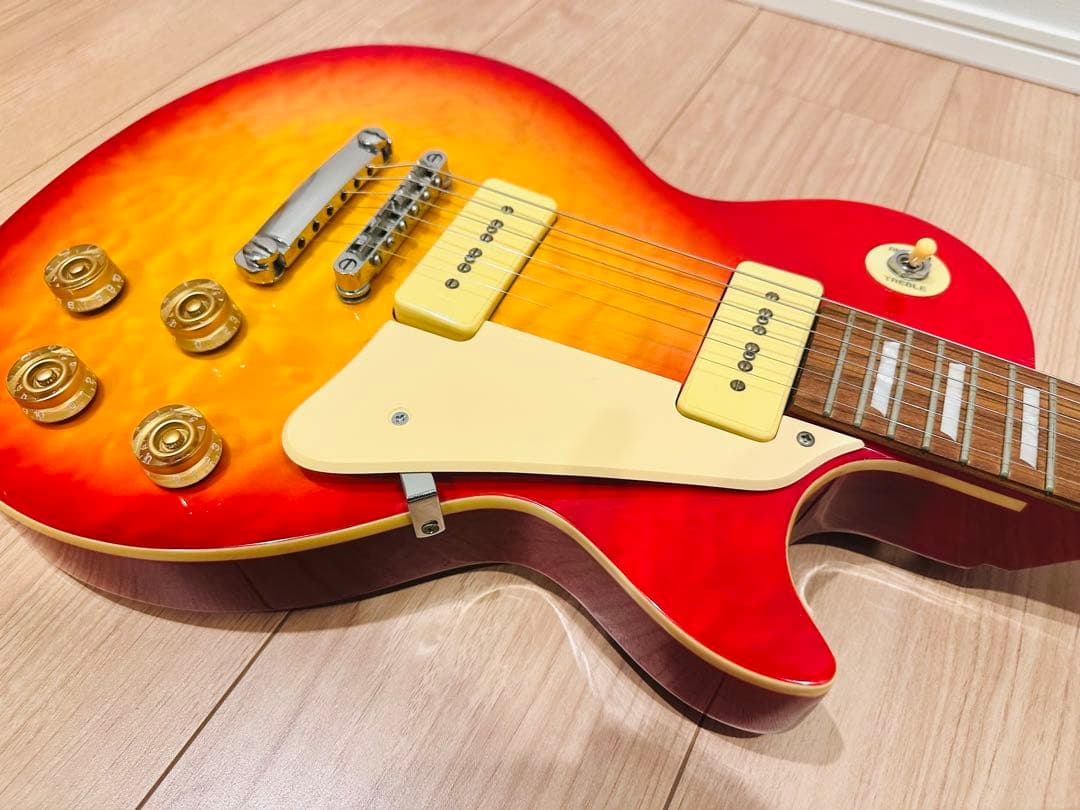 ギター PLAYTECH LP-500 PREMIUM Quilt Top P-90