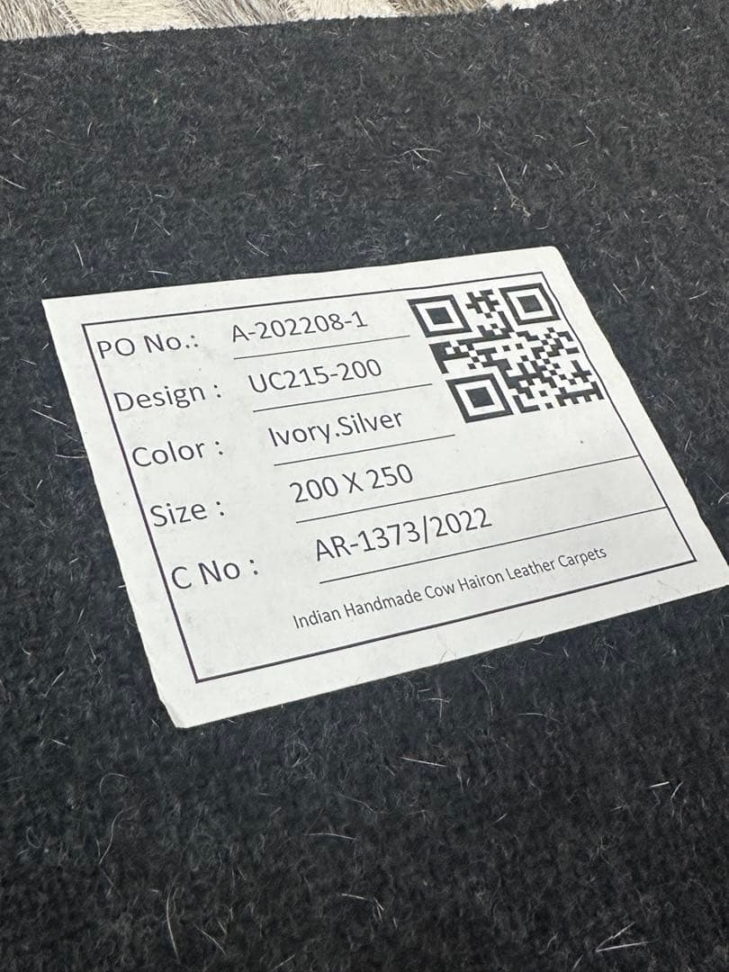 【東京都内23区配送無料】定価12万　カーペット　絨毯　ラグ　牛革　パッチワーク