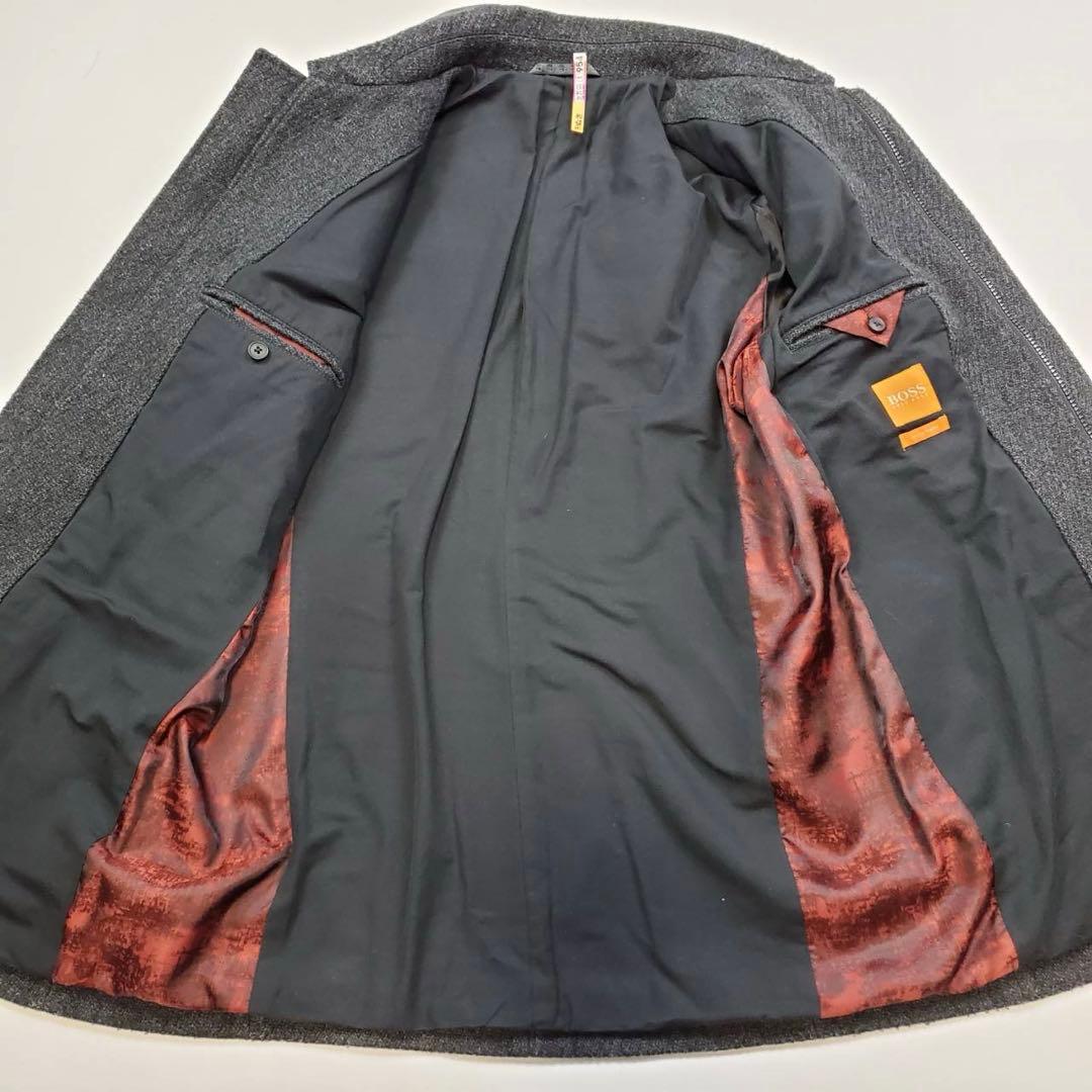 【希少】HUGO BOSS ダッフルコート ウール ブラック アウター
