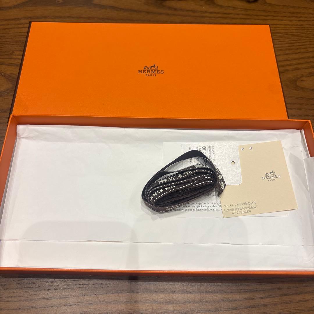 【最終値下しました】【美品】エルメス 長財布 ドゴンロング トゴ オレンジ