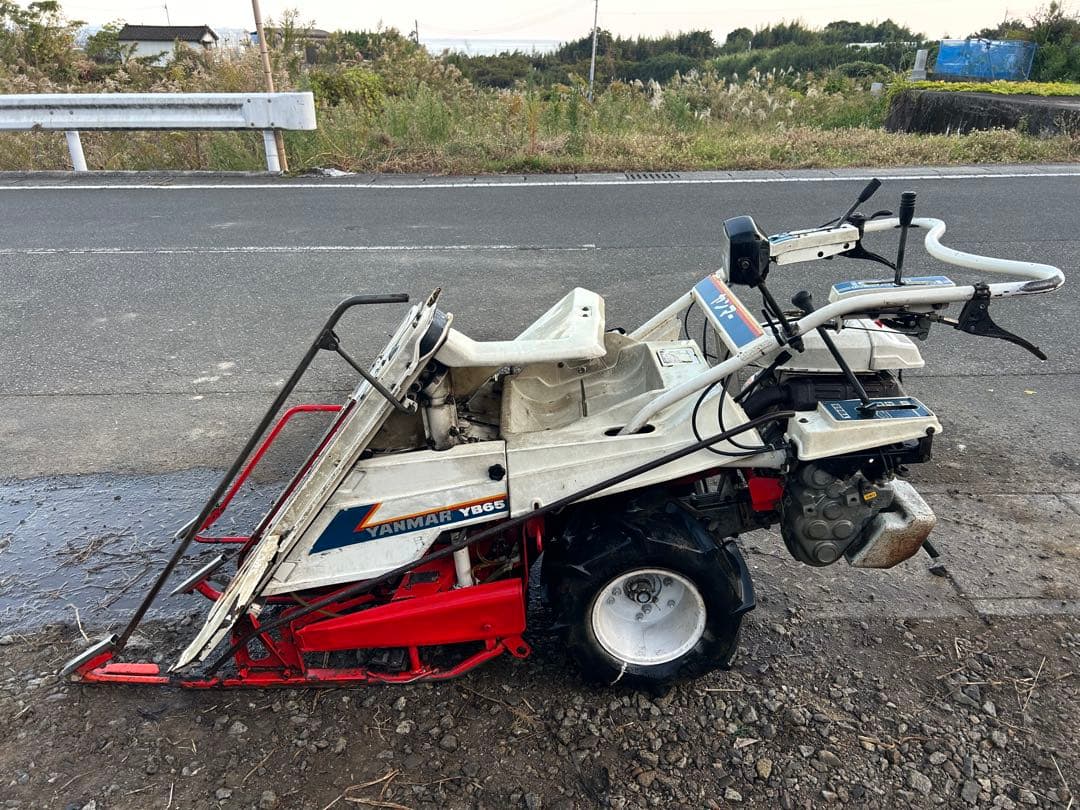 宮崎　ヤンマー　バインダー　2条　5.5馬力　 自動紐通し　YB65 動画あり