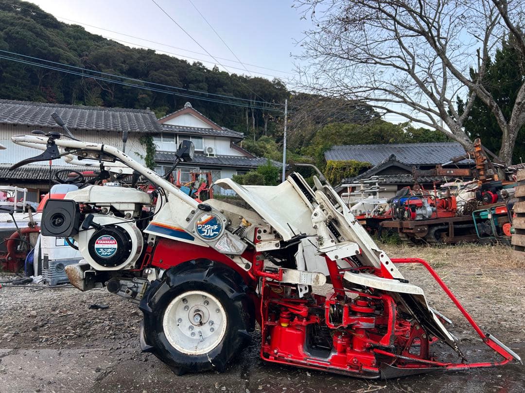 宮崎　ヤンマー　バインダー　2条　5.5馬力　 自動紐通し　YB65 動画あり