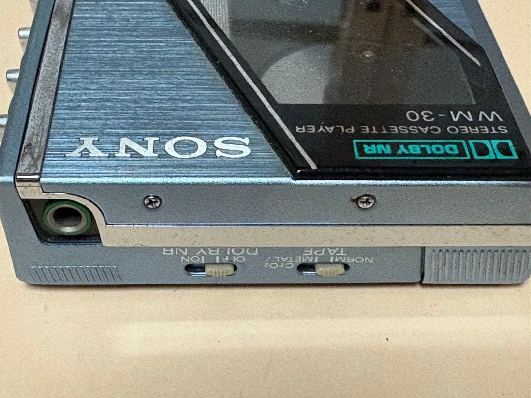 希少SONY ソニー ウォークマン WM-30 カセットプレイヤーライトブルー