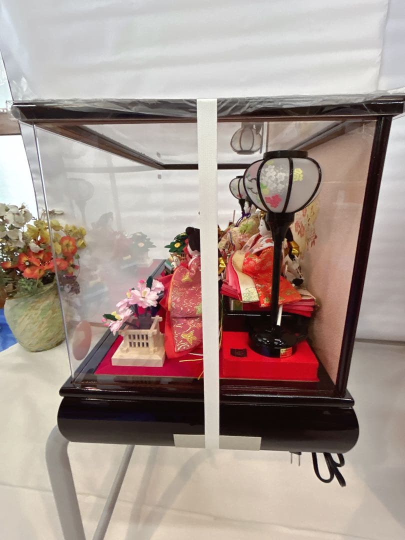 ひな人形セット 5体 赤と黒