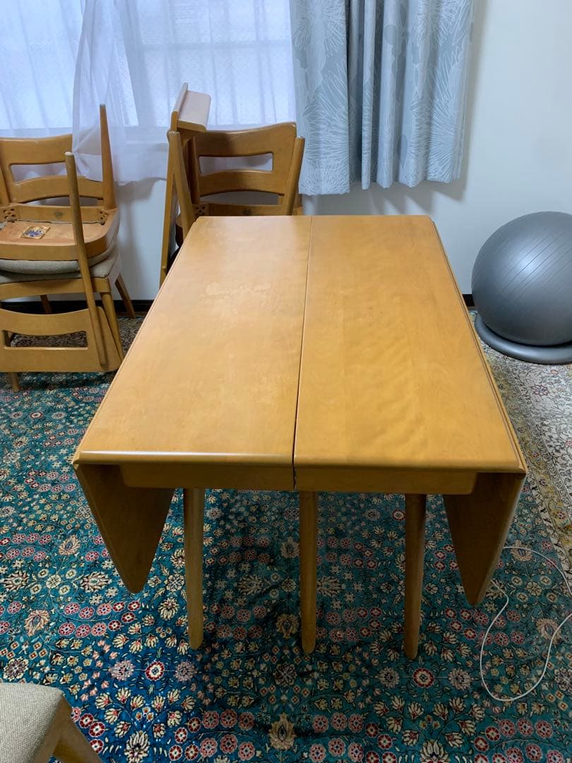 HEY WOOD WAKEFIELD トリプルウィッシュボーンダイニングテーブル
