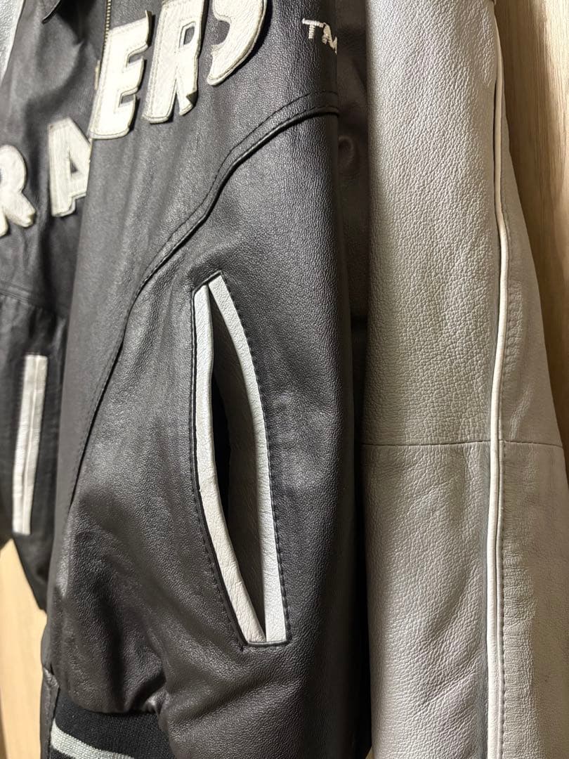 MONTANA TOONS レイダース RAIDERS レザージャケット L