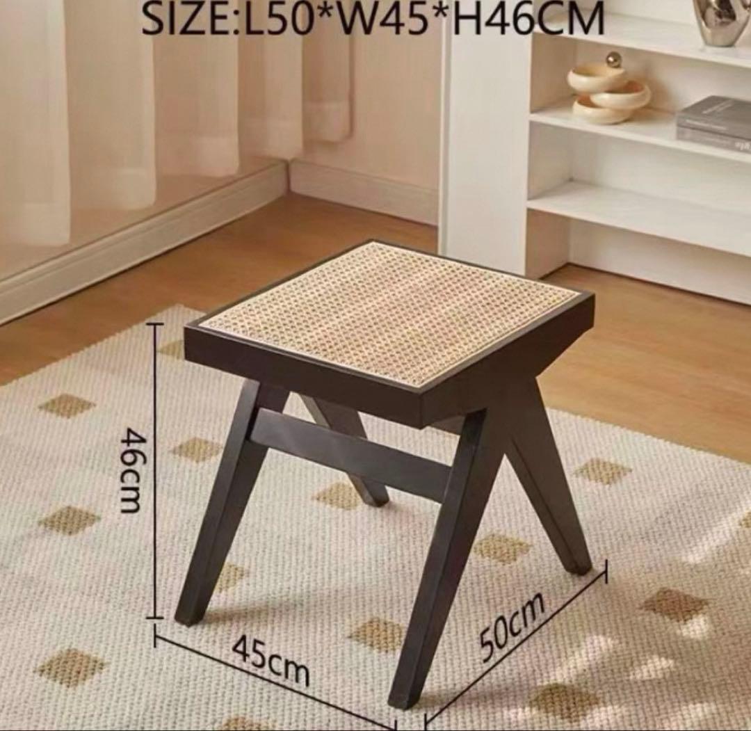 ピエールジャンヌレ　スツール　ブラック　リプロダクト