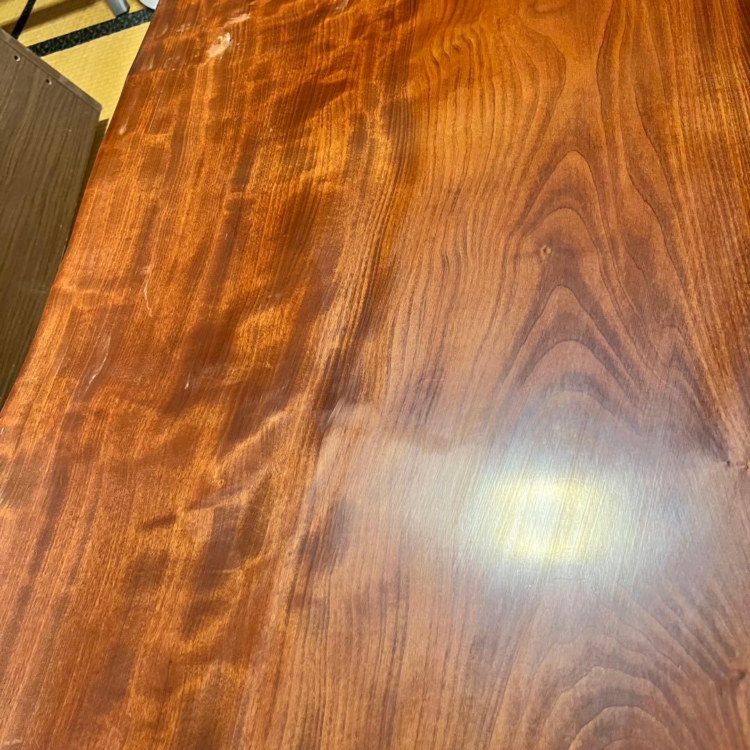 9/30まで！ 配送 設置費込み！ 天然木一枚板　座卓　ガラストップあり