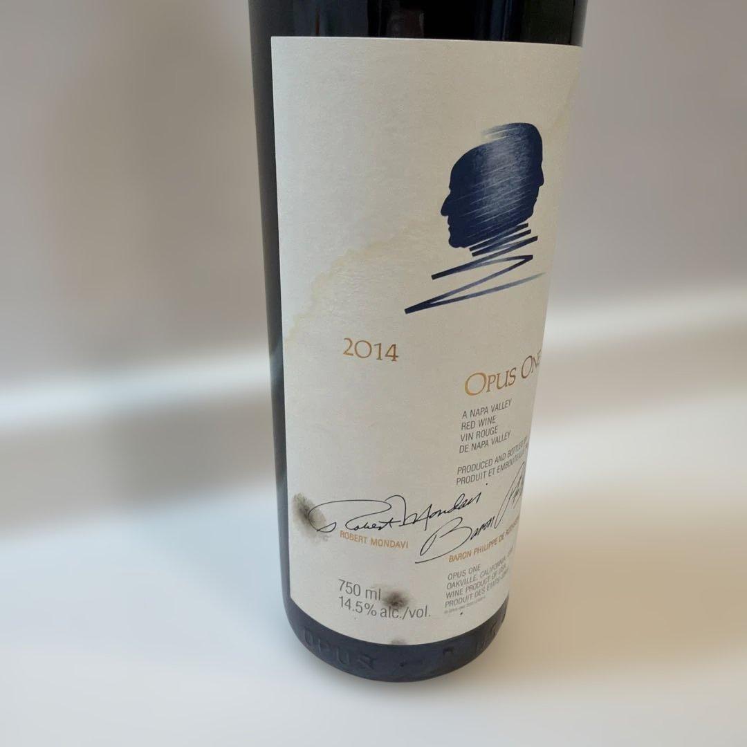 オーパスワン 2014年 750ml 1本 新品 未開栓 箱無 ラベルにシミ有り
