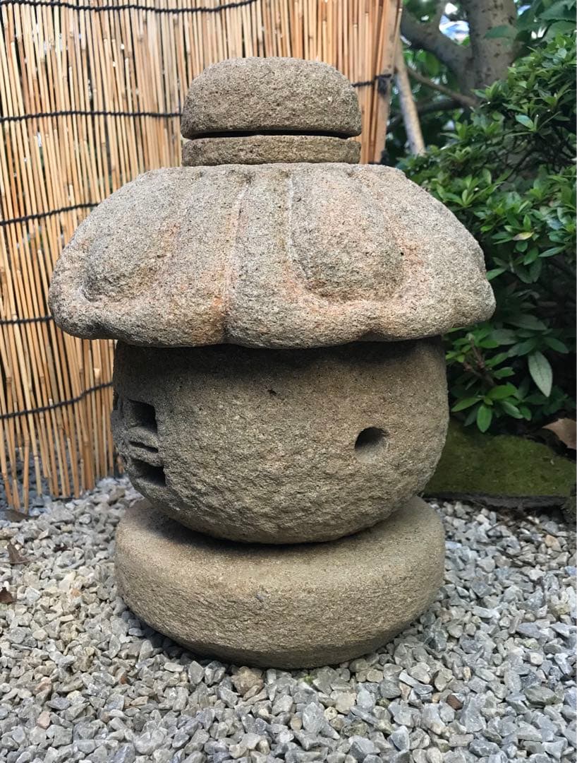 【天然石・坪庭石灯篭・日本庭園・和洋庭園・露地庭・屋上テラス】庭石オブジェ箱庭