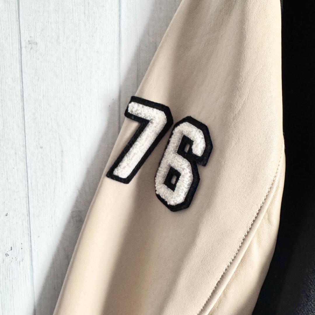 【高級モデル☆ヒスガール】ヒステリックグラマー ワッペン刺繍 革スタジャン