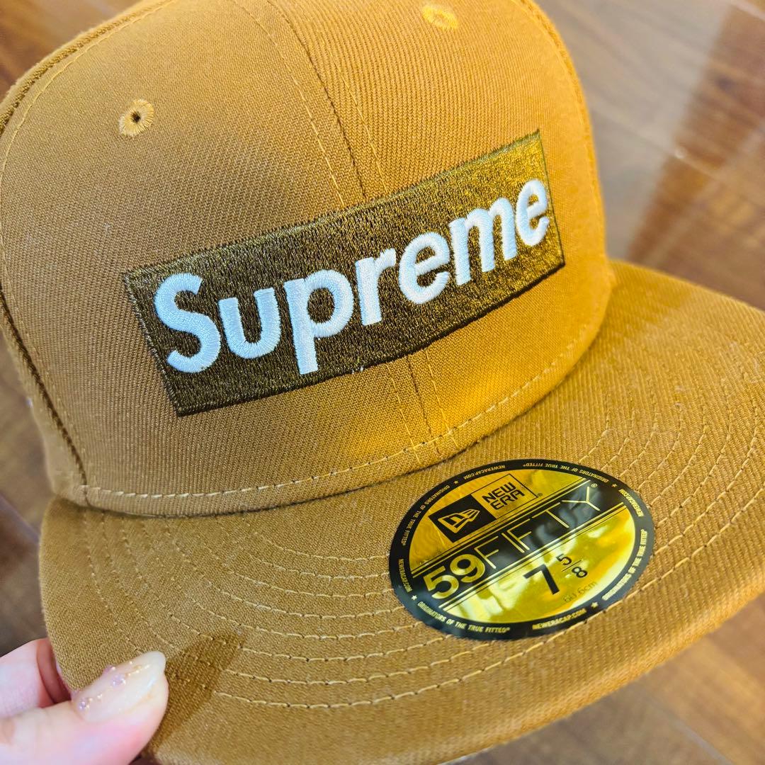 7 5/8　Supreme Money Box Logo New Era 茶