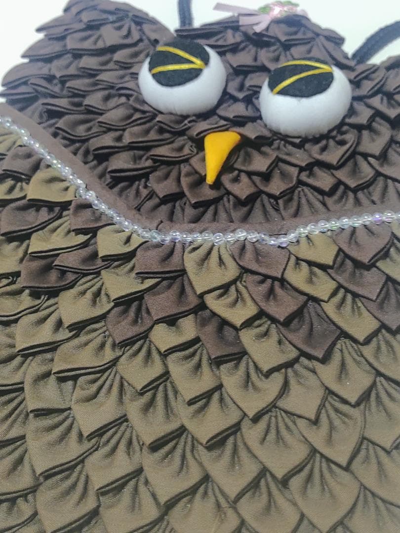 【ハンドメイド】ウォールポケット　かわいい　ふくろう