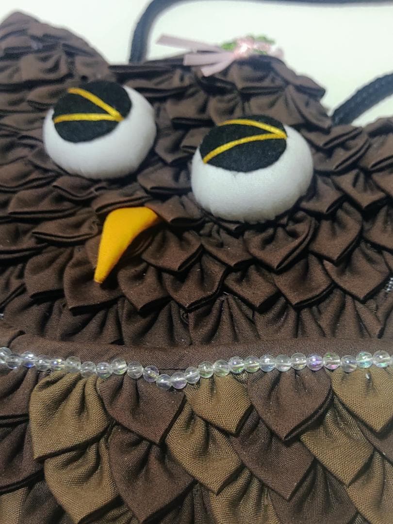 【ハンドメイド】ウォールポケット　かわいい　ふくろう