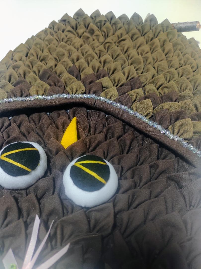 【ハンドメイド】ウォールポケット　かわいい　ふくろう