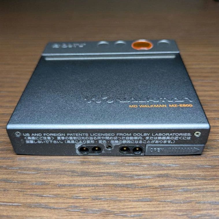 SONY ウォークマン MZ-E800 ポータブルMDプレーヤー ブラック