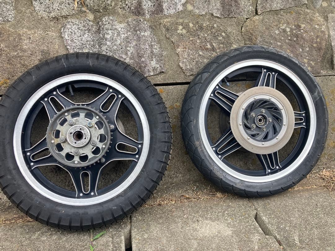 ホンダ CB750F-B 裏コムスターホイール前後セット