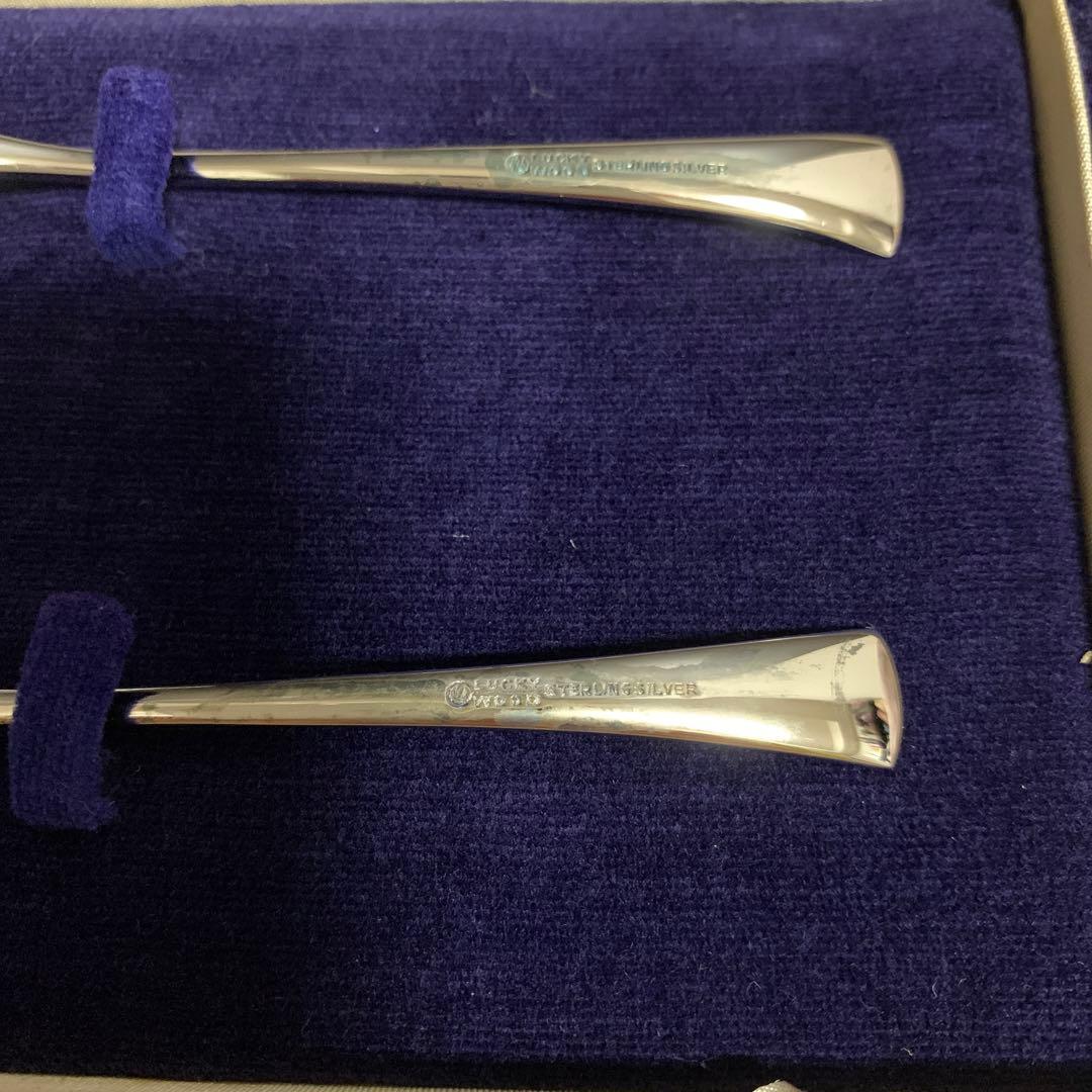 【luckywood】純銀製 スプーン2本