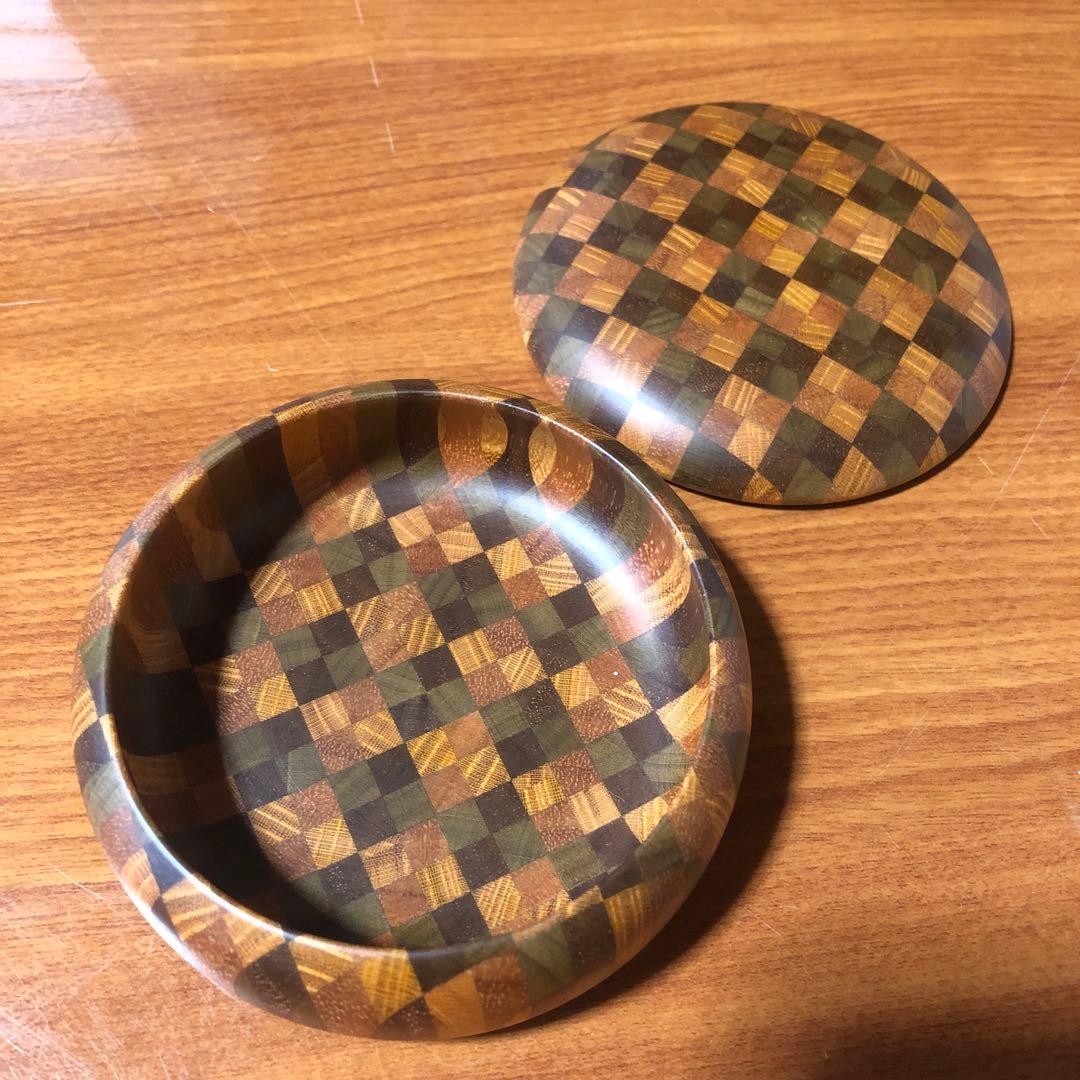 寄木細工 箱根細工 菓子器 小物入れ ナッツ皿 アクセサリーケース 小皿 無垢