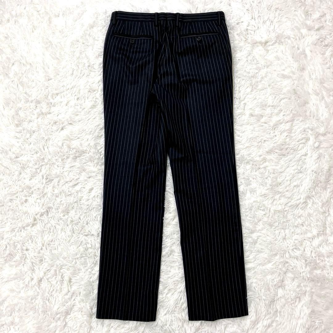PaulSmith LONDON　スーツ　セットアップ　3ピース　ストライプ　黒