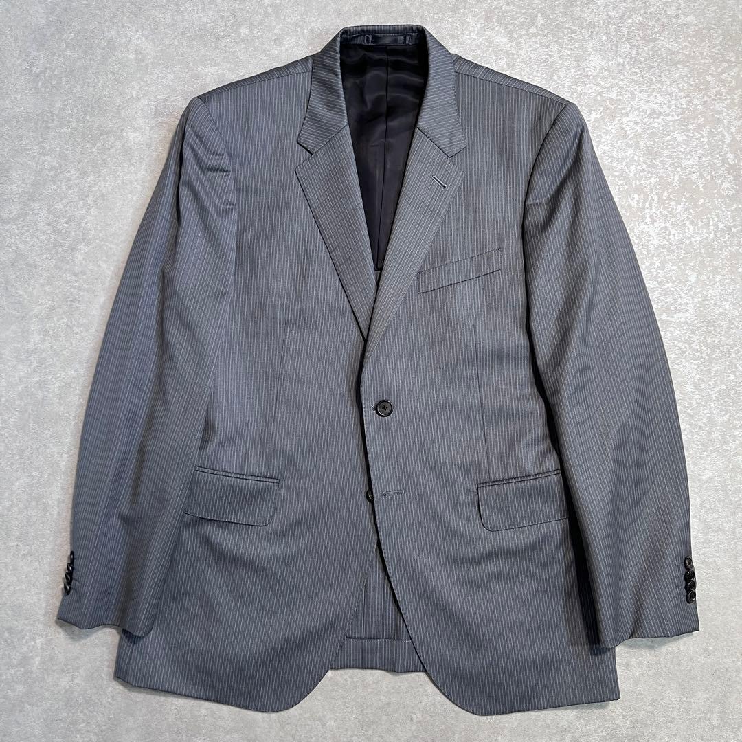 【極美品】ポールスミスロンドン×ゼニア シルク混スーツセットアップ グレー L2