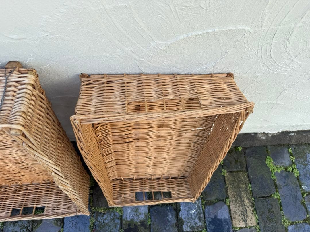 ⭐︎値下げ⭐︎フランスアンティーク　大きなバスケット2個セット