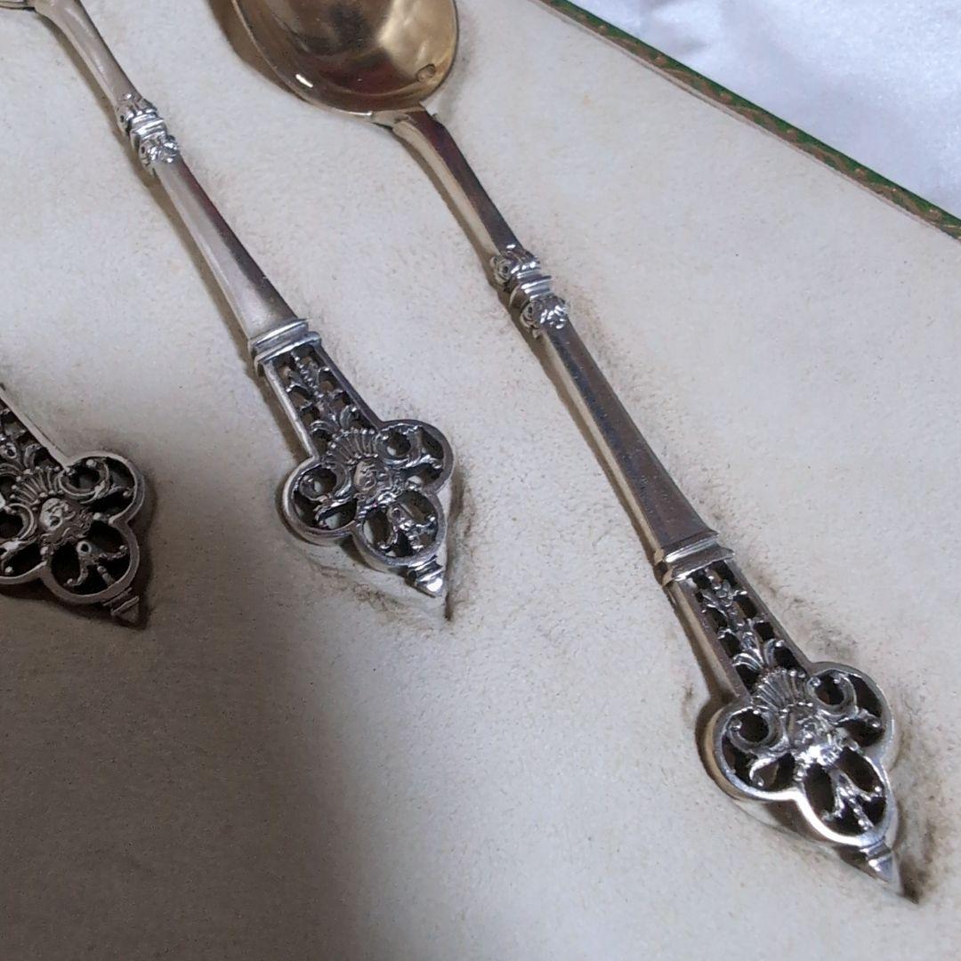 【希少♪】 カルディヤック スプーン 6本セット ルネサンス 純銀 伯爵家注文品