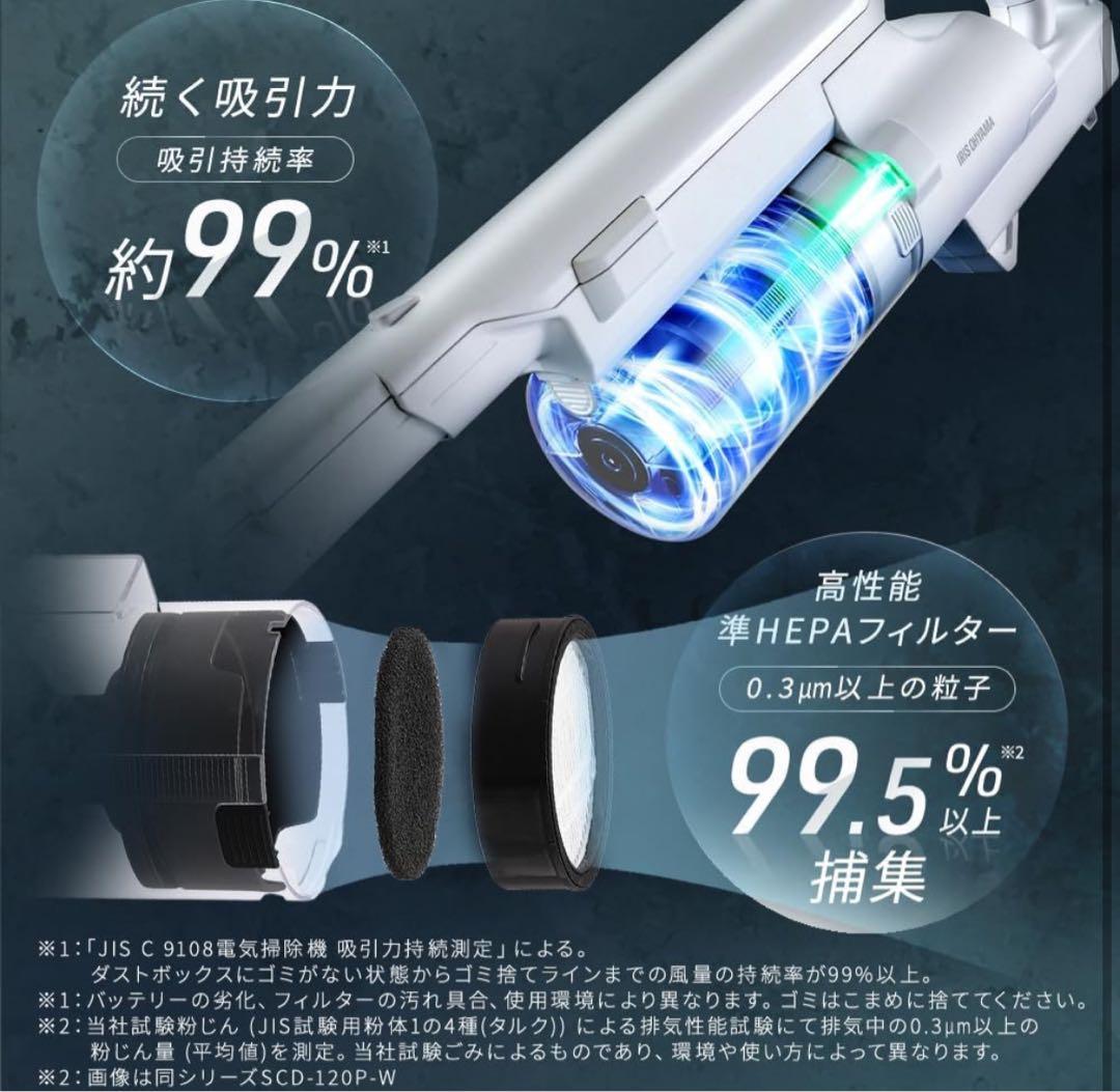 新品　アイリスオーヤマ スティッククリーナー アタッチメントセット ホワイト