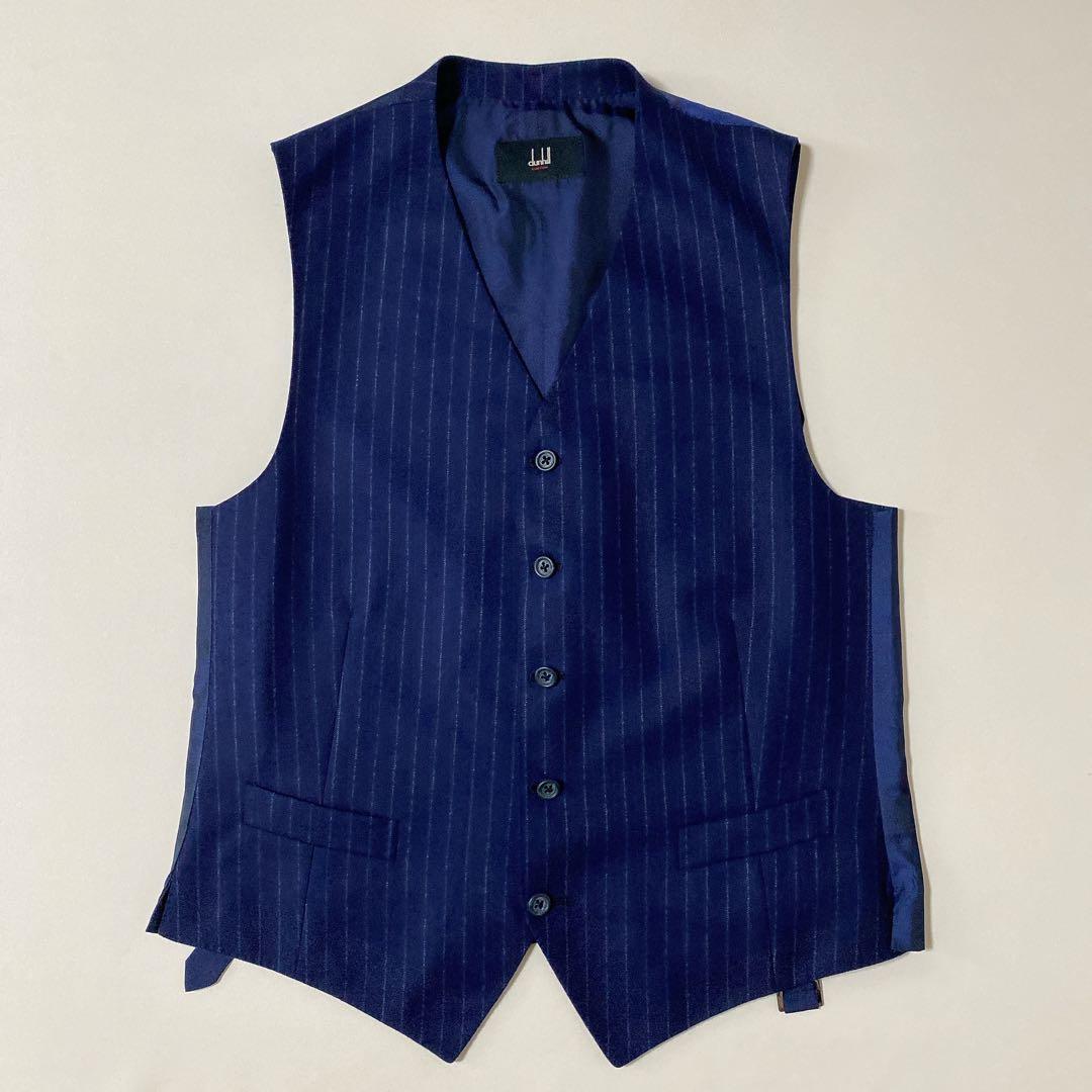美品 dunhill ダンヒル ST.JAMES セットアップ スーツ ネイビー
