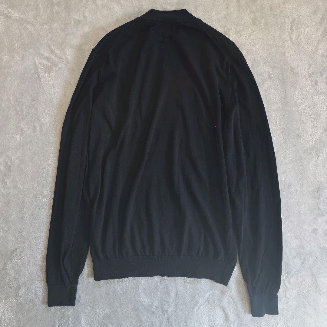 ラルディーニ コットンクレープ モックネックニット 25SS ブラック